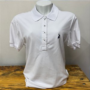 Polo Feminina Branca Austin Western