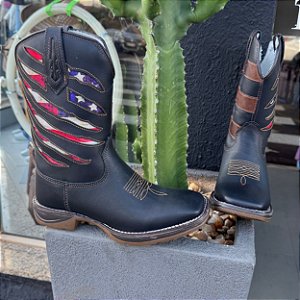 Bota Texana Garra Franca Boots Preta