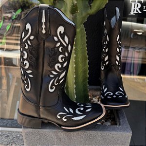 Bota Texana Franca Boots Preta