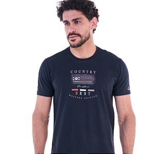 Camiseta Estampada Ox Horns Preto