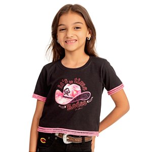 Cropped Infantil Boiadeira Ox Horns