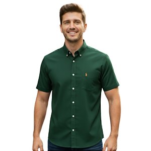 Camisa Manga Curta Austin Western Verde