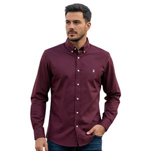 Camisa Manga Longa Austin Western Vinho
