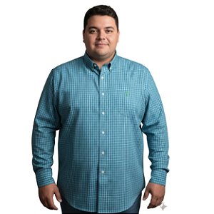 Camisa Manga Longa Austin Western Verde Água