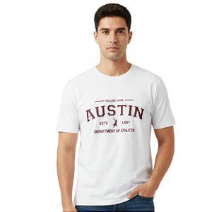 Camiseta Bordada Austin Western Branca