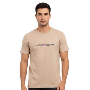 Camiseta Bordada Austin Western Nude