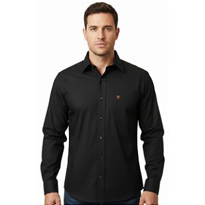 Camisa Manga Longa Texas Heart Preta