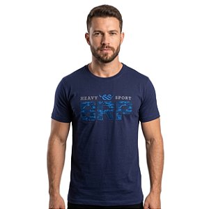 Camiseta Bordada Bull Roper Azul Marinho