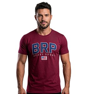 Camiseta Bordada Bull Roper Bordô