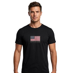 Camiseta Bordada NFR Preta