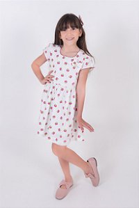 Vestido infantil Cereja Pink