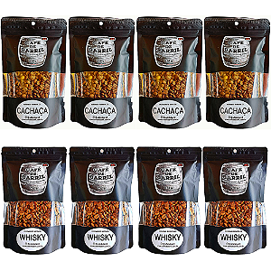 Kit Grão - 04un. Cachaça Premium 250g + 04un. Whisky Premium 250g - 86 Pontos