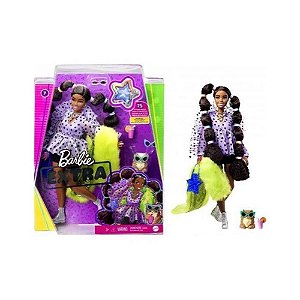 Barbie - Boneca caucasiana com cabelo extra longo, roupa e