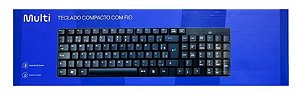 TECLADO COM FIO TF100 USB COMPACTO 120CM MULTI