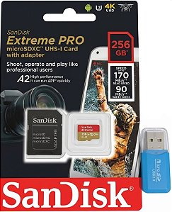 SANDISK EXTREME PRO MICROSDXC UHS-I 256 GB (SDSDQX-256G-U46A)