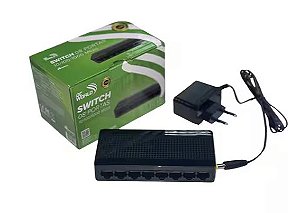 SWITCH 8 PORTAS, 10/100/1000 MBPS DC WORLD