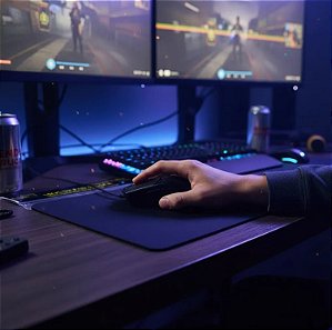 MOUSEPAD GAMER XFIRE - PRETO EMBORRACHADO ANTIDERRAPANTE PRETO LISO/PRETO