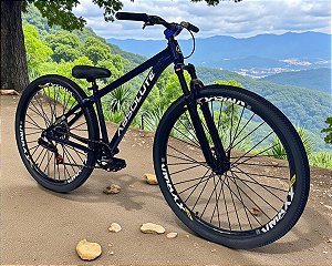 Bicicleta Aro 29 Absolute Nero 5 Freeride Single Freio Hidraulico Shimano MT200 Garfo com Trava Rodas Vmaxx