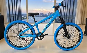 Bicicleta Aro 26 Gta Rebel Freeride Single Vmaxx Freio a Disco Pneu Flame Colorido