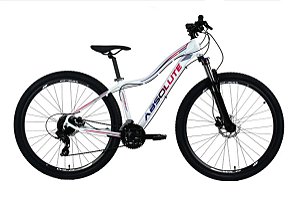 Bicicleta Aro 29 Absolute Hera Feminina Alumínio Câmbios Shimano 24v Freio a Disco Hidráulico K7 Garfo com Trava