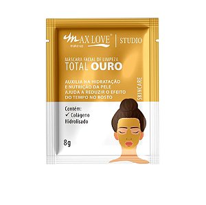 Máscara facial ouro