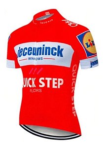 Camisa Ciclismo Zíper Total - Modelo Quick Step Tam. M
