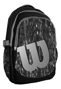 Mochila Esportiva Wilson 28l - Treinos Uso Diário- Pto/cinza