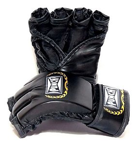 Luva De Mma Punch Em Couro Sintético Preto