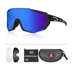 Óculos Esportivo - Bike, Corrida  - 3 Lentes - Queshark