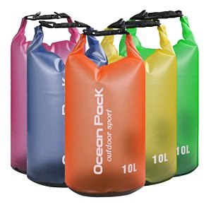 Bolsa Em Pvc Inflável Ocean Pack 10l, Multiuso, Prova D Água
