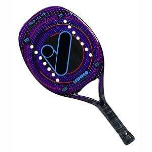 Raquete Beach Tennis Vammo Pro Club Full Carbono 3k - Roxa