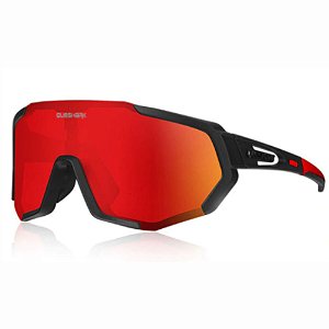 Óculos Esportivo Espelhado p/ Treino Corrida Bike - Queshark