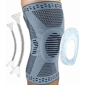Joelheira De Compressão 3d C/ Anel Silicone E Haste Flexível