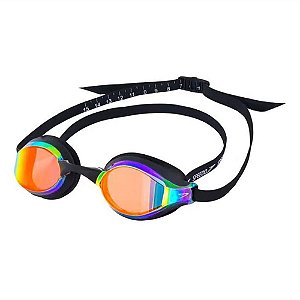 Óculos Natação Speedo Falcon Preto Revo  Red Espelhado