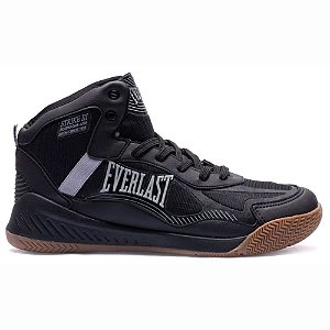 Tênis Everlast Strike 3 Cano Alto Unissex Preto Cinza Cross