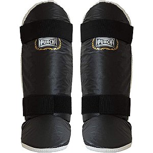 Protetor Canela com Pé Punch Muay Thai MMA Boxe Treinamento