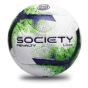 Bola Futebol Society Modelo Líder Xxi Penalty Branca Verde