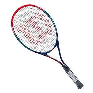 Raquete Tênis Wilson Modelo Impact 3 Azul Vermelha L3