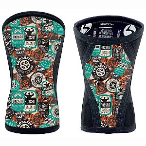 Joelheira Neoprene 7mm Acction Brasil Mod. Sticks Cross LPO