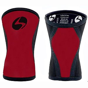 Joelheira Neoprene 5mm Acction Brasil Vermelha CrossTraining