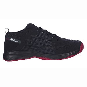 Tênis Esportivo Wilson Pro Open 2.0 Clay Court Preto Verm.