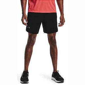 Shorts de Corrida Under Armour Launch SW 7 Preto Masculino