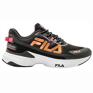 Tênis Fila Recovery Feminino Corrida Caminhada Preto Cobre