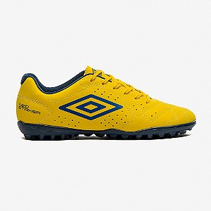 Chuteira Society Umbro Neo Striker Unissex Amarelo Azul