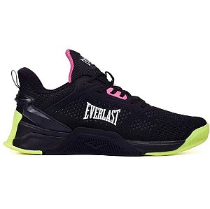 Tênis Everlast Climber Pro Unissex Preto Amarelo Rosa Cross