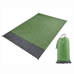 Lona Tapete PVC Poliéster Toalha Praia Grama Verde Escuro