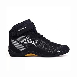 Tênis Everlast Forceknit 4 Unissex Preto Amarelo Fight Gym