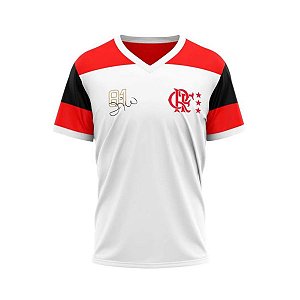 Camiseta Flamengo Zico Retro 81 Oficial Licenciada Braziline