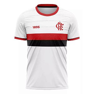 Camiseta Flamengo Fern Branco Oficial Licenciada Braziline