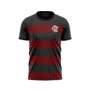 Camiseta Flamengo Glen Preto Oficial Licenciada Braziline
